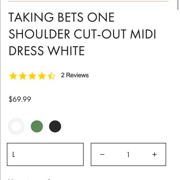 Taking Bets One Shoulder Dress from Selfie Leslie - Picture 6 of 9